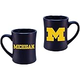 RFSJ Michigan Wolverines Ceramic 16oz Sculpted Mug – Official Team Logo Coffee Cup – Handwash Recommended – Individually Boxed