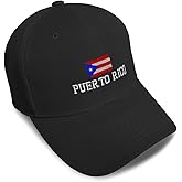 Baseball Caps for Men & Women Embroidered Puerto Rican Flag Puerto Rico Embroidery Acrylic