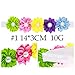 Baby Headbands Girl's Elastic Flowers Headband for Girl Children Headdress Rainbow Pack Of 4