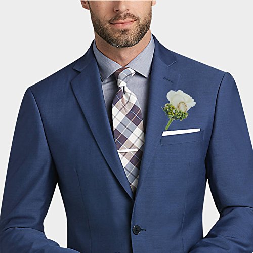 YSUCAU Rose Silk Corsage / Boutonnieres, Handmade Groom Groomsman Best Man Wedding Flowers, DIY Flowers for Wedding Prom Party (Gift Box Of 4)
