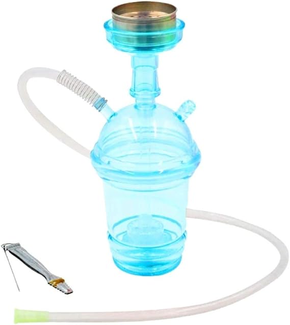 Portable Hookah Cup Set with LED Light and Shisha Accessories. Acrylic Material