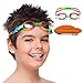 SWIM ELITE Kids Swimming Goggles - Comfortable Adjustable Strap, Anti-Fog, UV Protection, Toddler to Kid Size, Fun and Colorful Case
