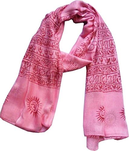 KVRINTEXX OM AUM Krishna Buddha Ganesha Shiva yoga spiritual auspicious Pooja Hindu Religious Indian prayer scarf