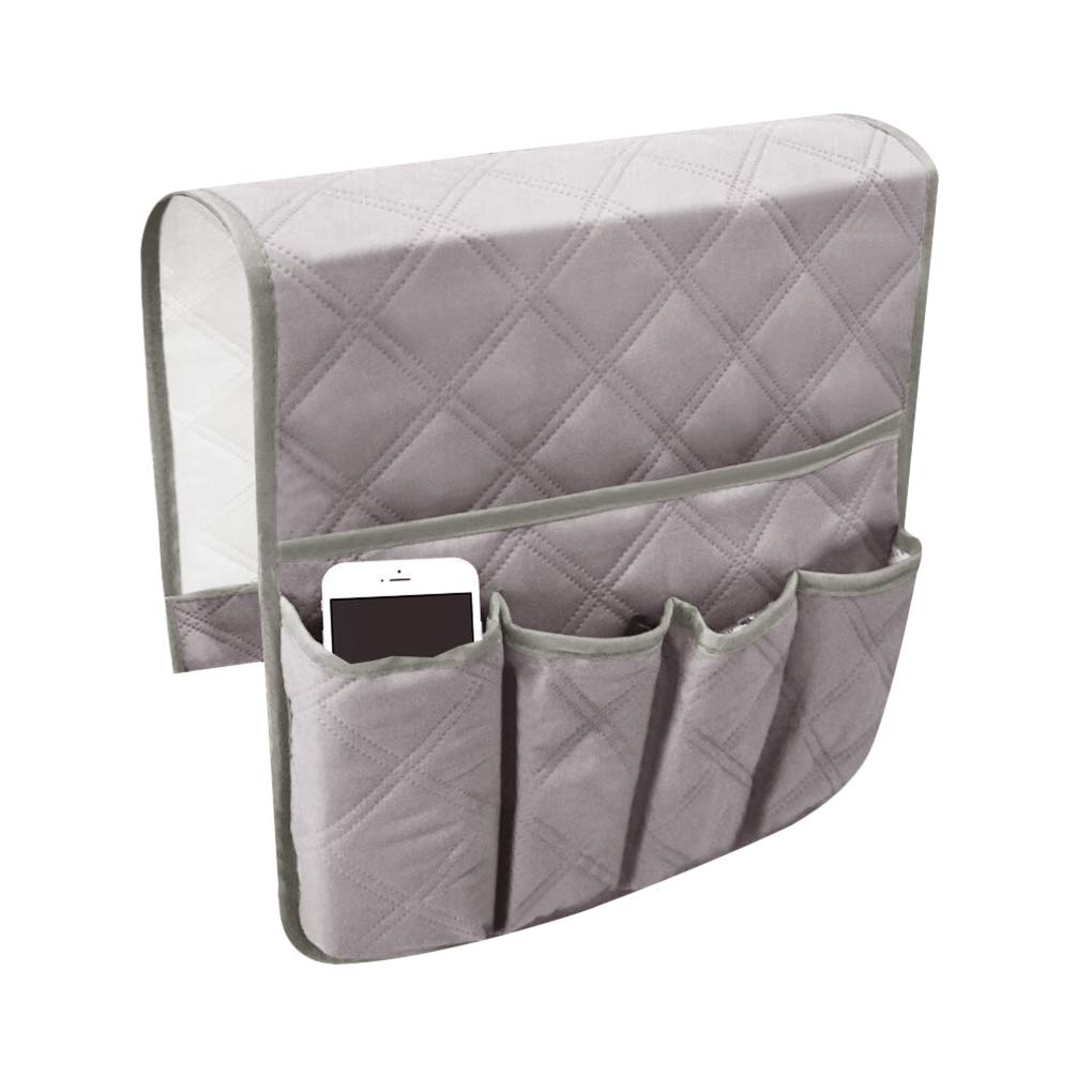 Arm Rest Organiser Hanging Sofa Caddy Storage Bag TV Remote Control Holder Armchairs Couch Organiser Phone Drink Glassse Foldable Pouch Chair Tidy Table Space Saver Pocket Set Living Room Companion