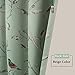 H.VERSAILTEX Turquoise Birds Country Style Pattern Thermal Insulated Blackout Curtains for Bedroom, Grommet Top, Set of 1 Panel, W52 x L84 Inch