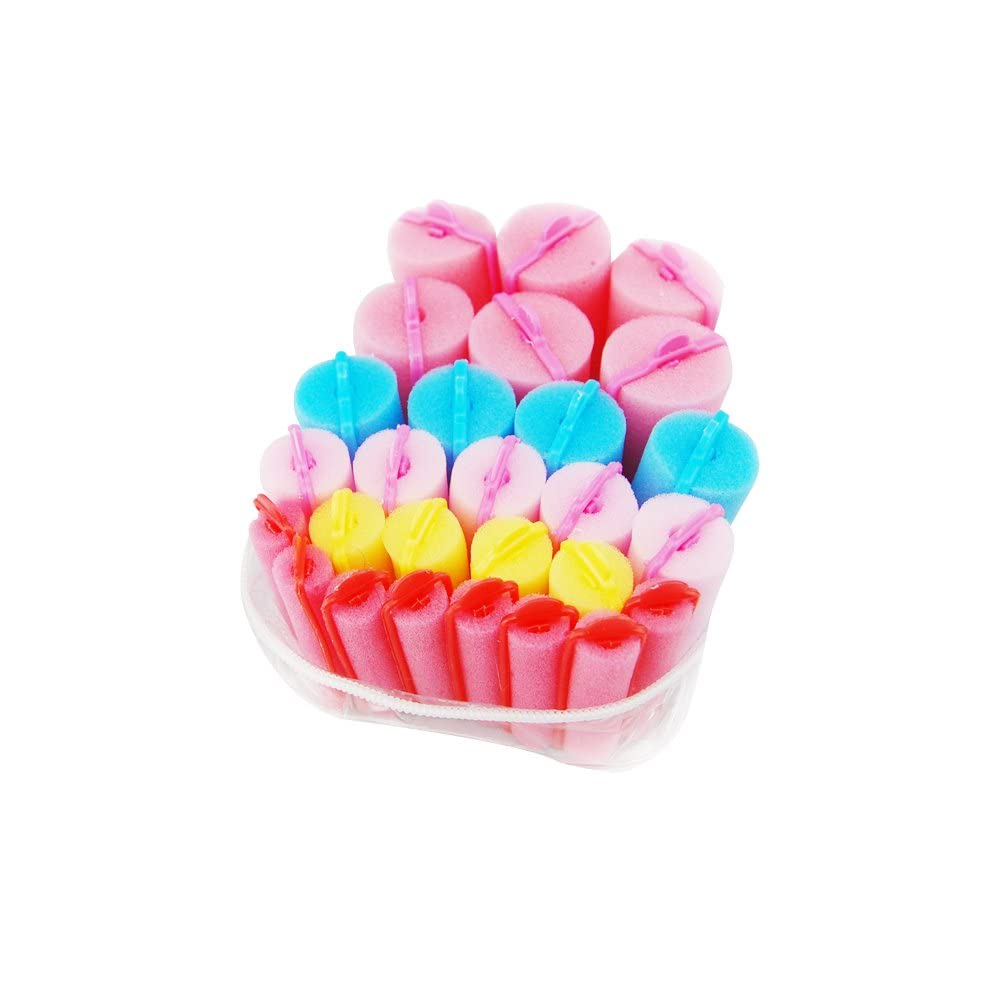 Leier 27Pcs/lot Magic Foam Sponge Hair Curlers Roller Salon Hairdressing Hair Styling Barber Benders Hair Rolling Tool