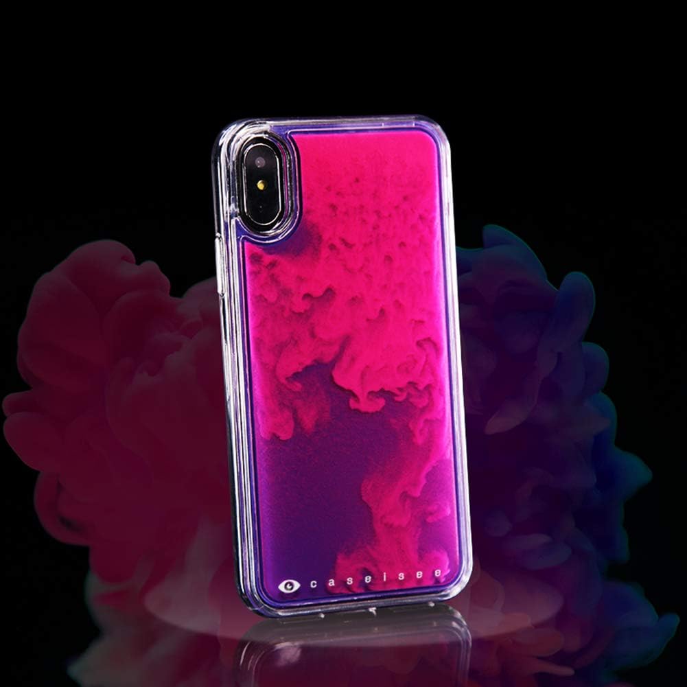 schicj133mm Fluorescent Quicksand Creative Anti Falling Waterproof Shockproof Protector Phone Case Cover for Samsung Galaxy S10/S10e/S10 P/S9 Purple for Samsung S9·