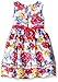 American Princess Girls' White Multi Shantung with Piping Dress