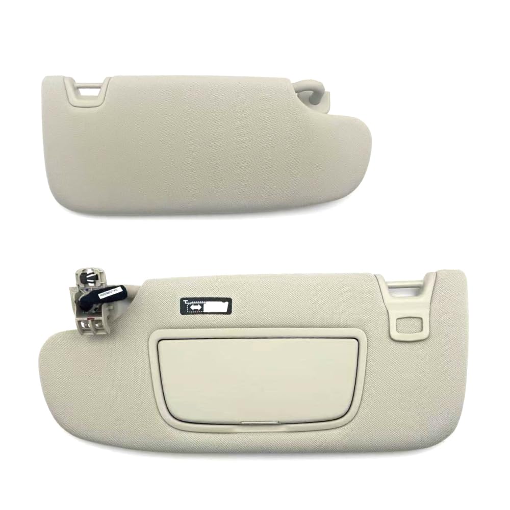 Photo 1 of ASTROSYNC Sun Visor Left Driver Side Fit for Ford Fusion 2013-2020, Front Left Sun Protection Shade with Makeup Mirror and Vanity Light Replace DS7Z-5404105-DB DS7Z5404105DB, Gray