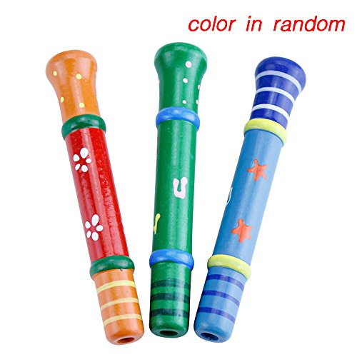 image for Sealive Kids Wooden Musical Instrument Toy Trumpet Colorful Originalit