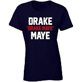 Navy New England Drake Drake Maye Maye Logo Womens T-Shirt