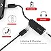 iPhone Headphone Jack, Baseus iPhone 7/7 Plus Lightning to 3.5mm Earphone Adapter Audio Jack Extender Compatible with IOS 11 for Charging & Listening Music(Black)