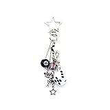 SORGERLY 8 Ball Dice Charm Keychain - Cute Bag