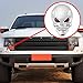 3D Chrome Skull Red Eyes Metal Decal Emblem Sticker Fairing Custom Motorcycle Cruiser Sport Bike