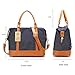 Bluboon Women Ladies Canvas Weekender Bag Overnight Carry-on Tote Duffel in Trolley Handle