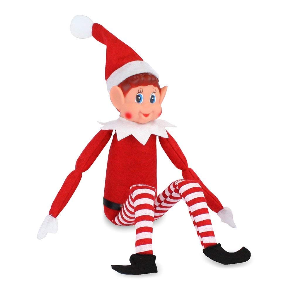 GLOW Wholesale Elf Figure with Soft Body and Vinyl Face, Red