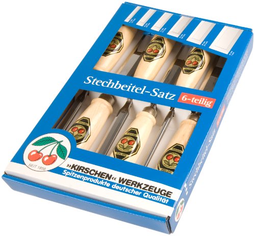 Kirschen 1111000 Firmer Chisel Set with Hornbeam Handles