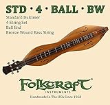 Folkcraft Mountain Dulcimer String Set, Ball Ends (.011