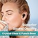 Wireless Headphone,Klearlook Bluetooth 5.0 True Wireless Bluetooth Earbuds 3D Stereo Sound Wireless Headphones Built-in Microphone Portable Charging Case for iPhone Android PC Call and Music