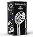 Aquarius Mist Handheld Shower Head With Hose (Extra Long) Spa Grade High Pressure Hand Held Showerhead Wand With 6 Spray Settings – Adjustable Mount Holder & Teflon Tape (Chrome)