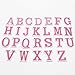 26pcs Pink Alphabet Letter Patches Embroidered Iron On Applique for Clothing Badges Style 6 40x51mm
