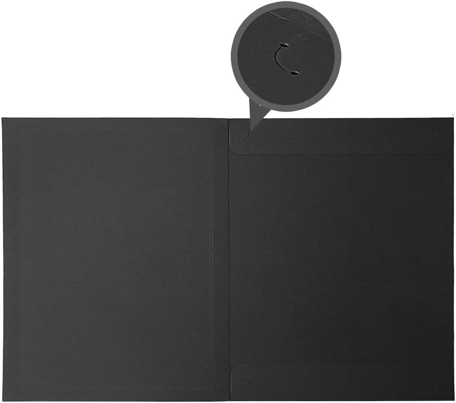 SUNEE Certificate Holders(Black, 30 Pack), Diploma Covers Gold Foil Border, for Letter Size 8.5x11 Certificates, Cardstock, Document Papers : Office Products