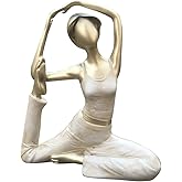 Artgenius Art Yoga Pose Statue Yoga Figurine and Statues,Home Decorative Girl Yoga Scuplture (King Pigeon Pose)