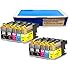 Inkjetcorner 10 Pack Compatible Ink Cartridge for Brother LC101 LC103 BLC103 MFC-J245 MFC-J285DW MFC-J450DW MFC-J470W MFC-J650DW MFC-J870DW MFDW MFC-J475DC-J875DW MFC-J4410DW MFC-J4510DW MFC-J4610DW (Shows Accurate Ink Levels)