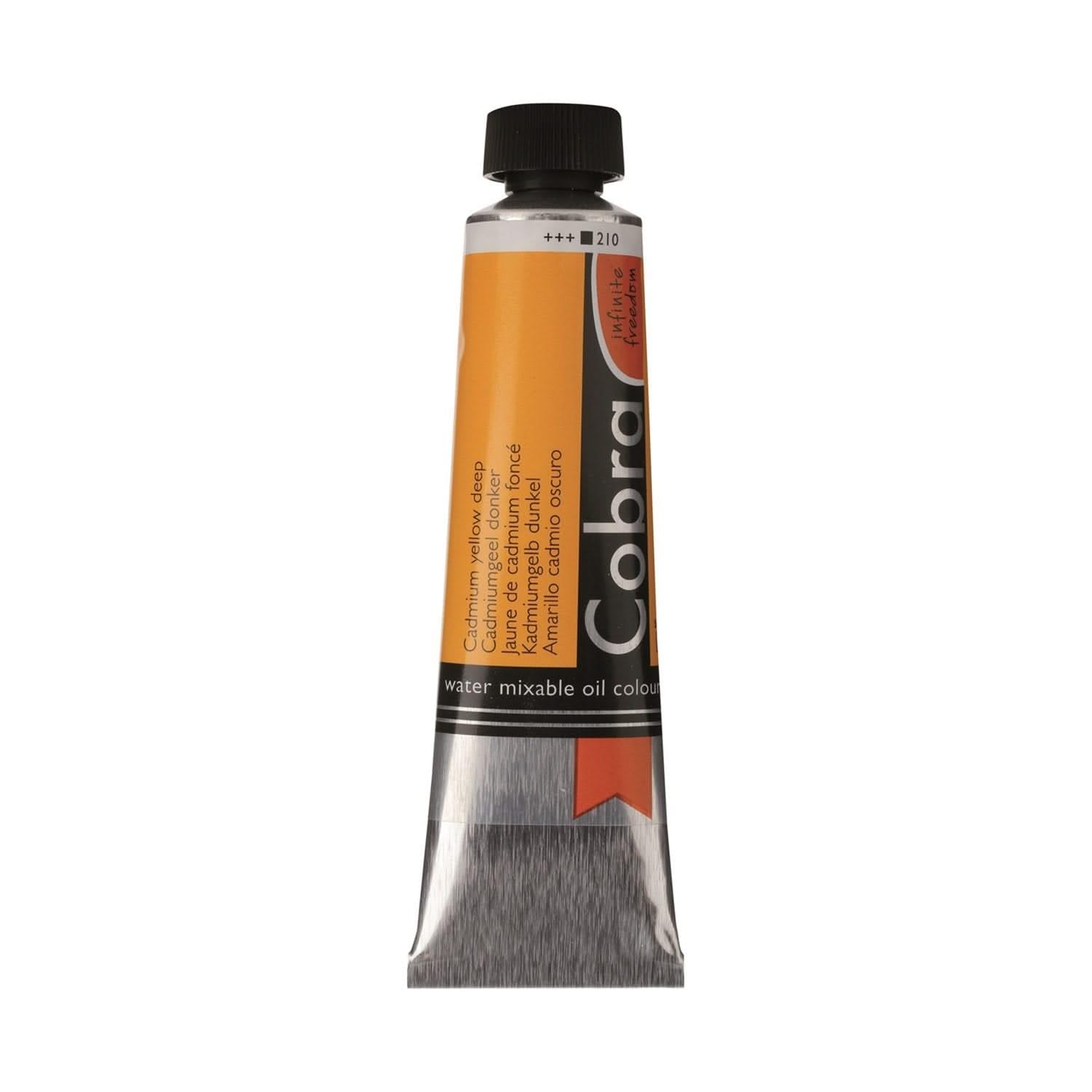 Cobra Artist Oil Colour Tube 40 ml Cadmium Yellow Deep 210