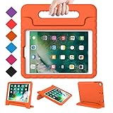 BMOUO Case for New iPad 9.7 Inch 2018/2017 - Shockproof Case Light Weight Kids Case Cover Handle Stand Case for iPad 9.7 Inch 2017/2018 Previous Model - Orange