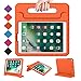 BMOUO Case for New iPad 9.7 Inch 2018/2017 - Shockproof Case Light Weight Kids Case Cover Handle Stand Case for iPad 9.7 Inch 2017/2018 Previous Model - Orange