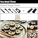 12 Pieces DIY Sushi Making Kit with 4 Sushi Shape Molds and 1 Bamboo Sushi Mat-Roller