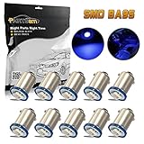 Partsam Ba9s 1-5050-SMD Instrument Panel LED Light Gauge Cluster Bulbs Repair Kits, Blue, Pack of 10