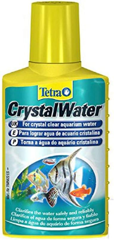 Tetra CrystalWater - eliminates clouding from aquarium for crystal clear water 250ml, white