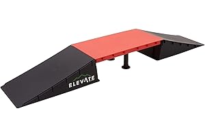 Elevate Outdoor EZ-Link Setup Skateboard Ramp 3-Piece Set with 3 Setup Options for Manual Tricks & Flips for Scooters & BMX Bikes, Orange
