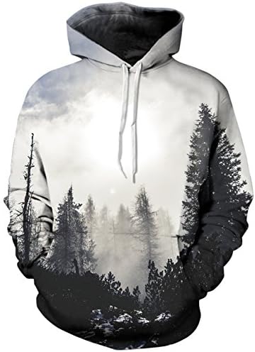Ladies Hoodies Teenager 3d Printed Drawstring Pockets Hooded Sweatshirts