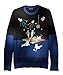 Blizzard Bay Men's Clubbing Baby Seals Light up Ugly Christmas Sweater