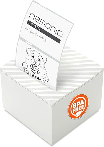 Nemonic AI | Label Printer | Sticky Note | Compatible with CHATGPT ...