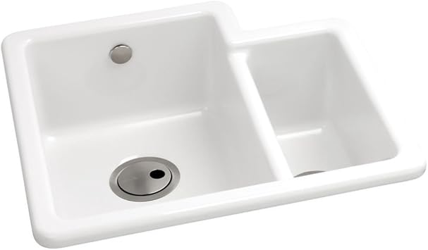 Abode Matrix Cr25 1 5 Bowl White Ceramic Undermount Kitchen Sink Aw1010 Rh Amazon Co Uk Diy Tools