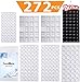 Cabinet Door Drawer Bumper Pads 272 PCS Assorted Adhesive Sound Dampening Clear and Black Rubber Feet for Cabinet Drawers Table Tops Laptop Cutting Boards Picture Frames in a Box