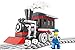 Little Builder Classic Train 90 Pcs building blocks steam locomotive passenger cabin engine set with windows, Compatible To All Major Brands (Ages 6 +)