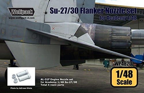 Wolfpack 1:48 Su-27/30 Flanker Al-31 Engine Nozzle Set for Academy Kit #WP48207