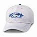 Ford Oval Logo Light Gray Baseball Cap, Black, One Size Fits Most