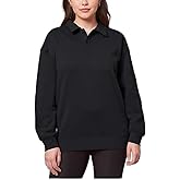 Mondetta Ladies' Collared Fleece Pullover Top