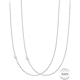 IIEFWELL S925 Sterling Silver Chain Necklace for Women - 1.2/0.8mm Satellite Bead Cable Box Chains Necklace Set, Hypoallergenic Sturdy Women's Silver Chain Necklaces, 16/18/20/22 Inches Jewelry Gifts