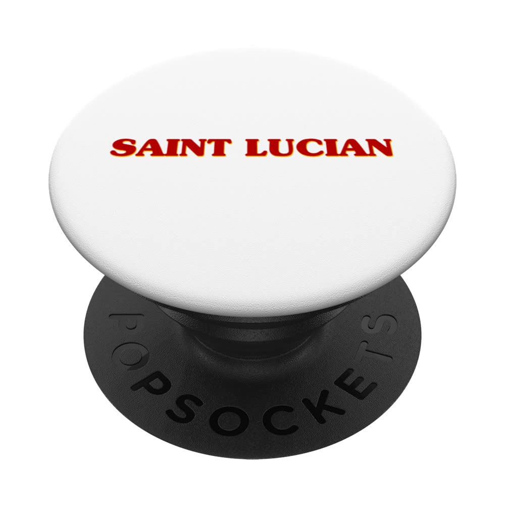 Saint Lucian DNA Roots Aesthetic Nationality Pride Heritage PopSockets Swappable PopGrip