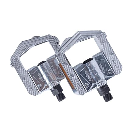 FCSW Fahrrad Pedal, Fuß Mountainbike Aluminiumlegierung Pedal Faltrad Klapppedale Fahrradpedale (Farbe : Silber)