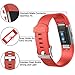 iGK For Fitbit Charge 2 Bands, Adjustable Replacement Bands with Metal Clasp for Fitbit Charge 2 Wristbands Classic Edition Red Large