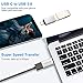 USB C to USB 3.0 Adapter USB C to A Male to Female Adapter, Compatible with MacBook 2018 2017 2016, Samsung Galaxy Note 8, Galaxy S8 S8+ S9, Google Pixel, Nexus, （Silver）