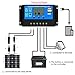 10A Solar Charge Controller, Solar Panel Controller 10amp 12V/24V Auto Paremeter Adjustable LCD Display Solar Panel Regulator with Dual USB Load Timer Setting ON/Off Hours